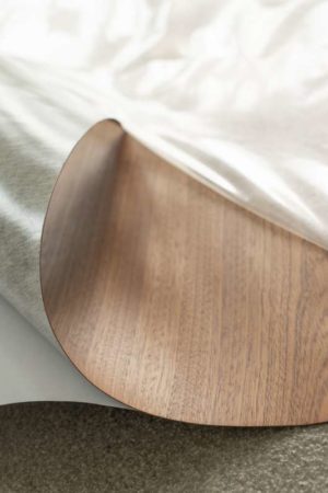 Ready-to-use: Furnier im Plattenformat mit Lackoberfläche und Kleberückseite. (Foto: IFN/Schorn & Groh | www.sg-veneers.com) Ready-to-use: Furnier im Plattenformat mit Lackoberfläche und Kleberückseite. (Foto: IFN/Schorn & Groh | www.sg-veneers.com)