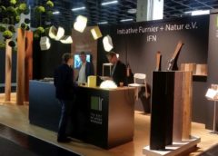 Endlich wieder in Präsenz: Die IFN mit tollem Furnier auf der interzum. Foto: IFN