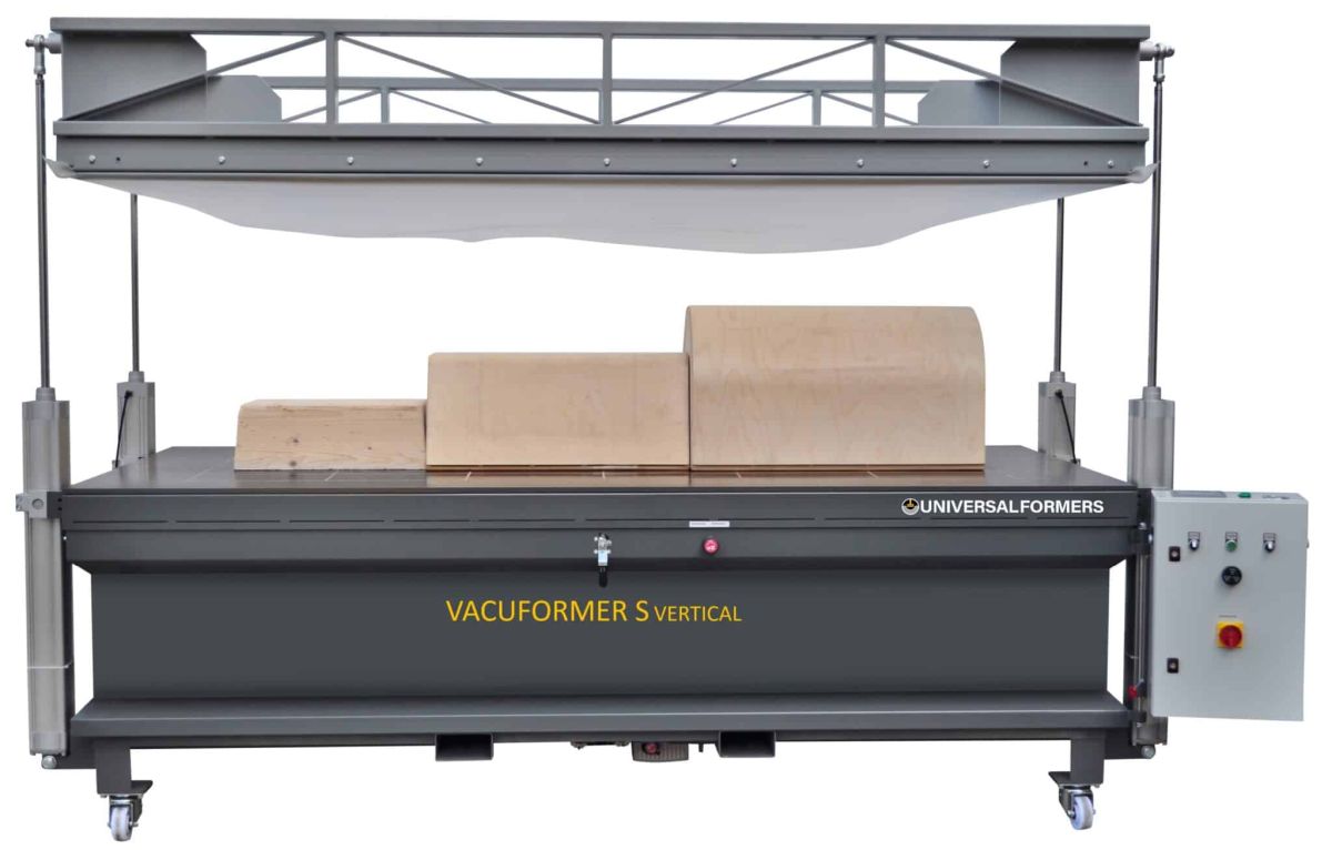 VACUFORMER - die Vakuumpresse für Furniere, Holz und Stoffe. (Foto: Universal Formers) VACUFORMER - die Vakuumpresse für Furniere, Holz und Stoffe. (Foto: Universal Formers)