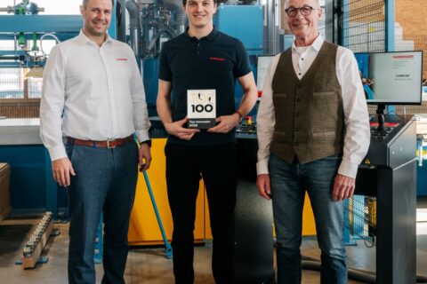 Die Hans Hundegger AG aus Hawangen ist mit dem TOP 100-Siegel 2026 ausgezeichnet worden. (c) Hundegger